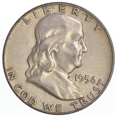 Tough 1956 Franklin 90% Silver US Half Dollar | Property Room