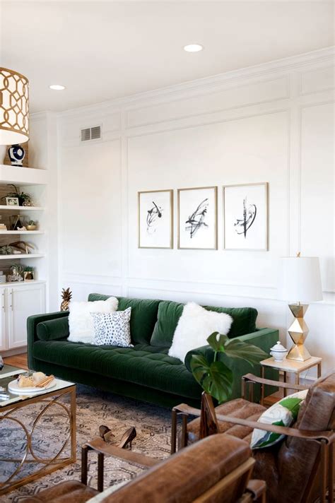 30+ Lush Green Velvet Sofas In Cozy Living Rooms