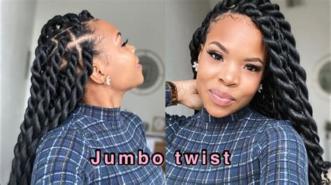 Easy method for Jumbo Twist |On short natural hair| beginner friendly ...