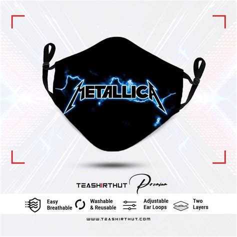 Metallica Exclusive Heavy Metal Band Design Edition Fashion Face Mask ...