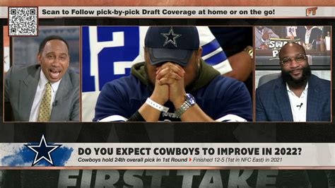 Stephen A. BEGS for the producers to show video of the Cowboys fans ...