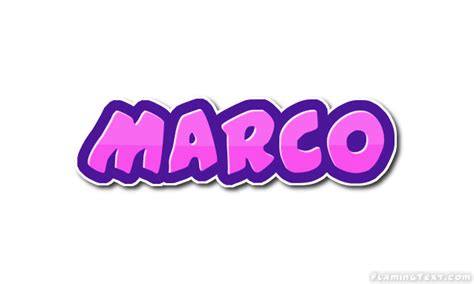 Marco Logo | Free Name Design Tool from Flaming Text