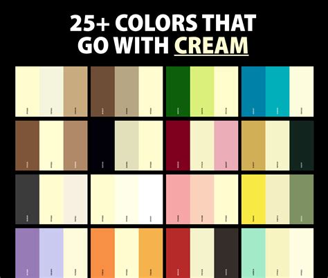 25+ Best Colors That Go With Cream (Color Palettes) – CreativeBooster