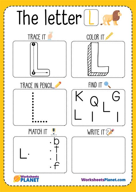 Letter L Worksheet