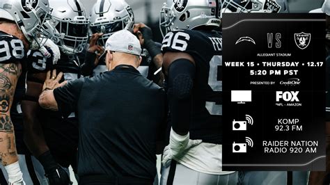 Raiders vs. Chargers: How to watch the two AFC West rivals square off ...