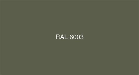 RAL Olive green [RAL 6003] Color in RAL Classic chart