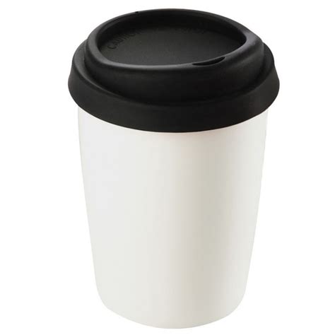 250ml Ceramic Mug with Silicone Lid | Branded Promotional Reusable Coffee Cups | 4030