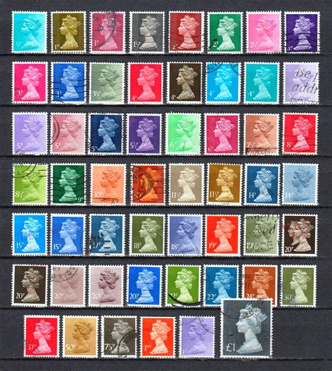 Great Britain Queen Elizabeth II stamps set used. 552c | Etsy