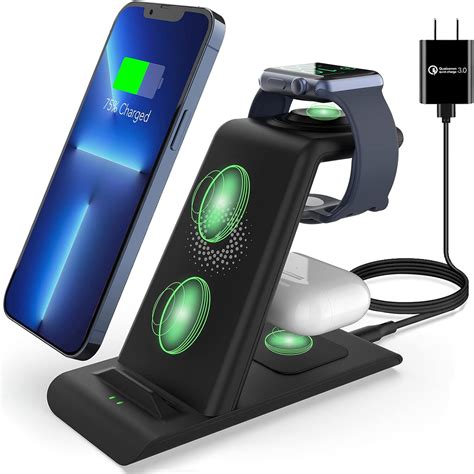 HATALKIN 3 in 1 Wireless Charging Station Compatible for Apple Products ...