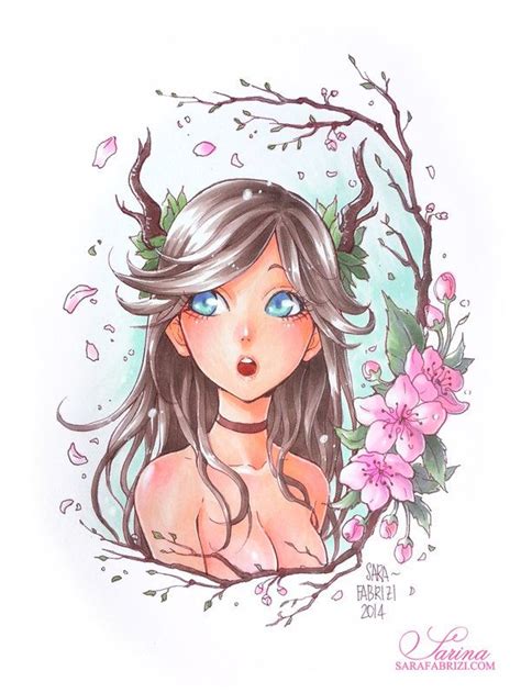 + Deer Girl + by SaraFabrizi on deviantART | Deviantart drawings, Anime deer girl, Cute drawings