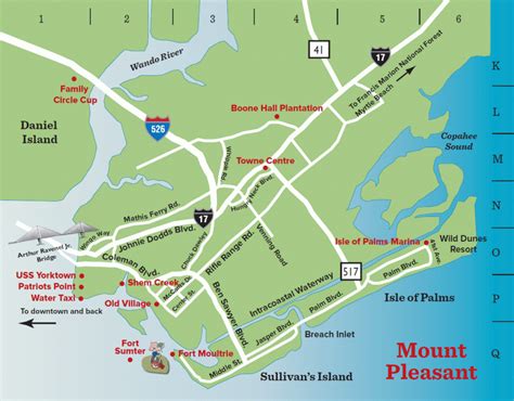 Charleston Sc Maps - Traveler Mag Within Printable Map Of Charleston Sc ...