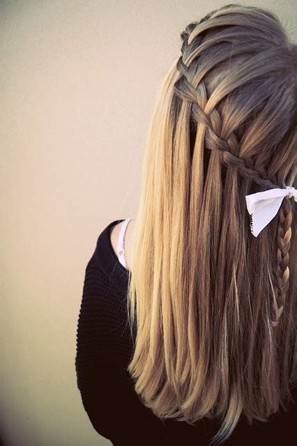 How to do it yourself: DIY: The waterfall braid (the fairytale braid)