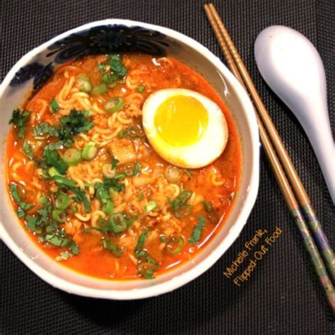 Pork-Miso Ramen Soup with Soy-Marinated Egg - So much flavor!