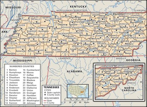 State map | Tennessee map, County map, State map