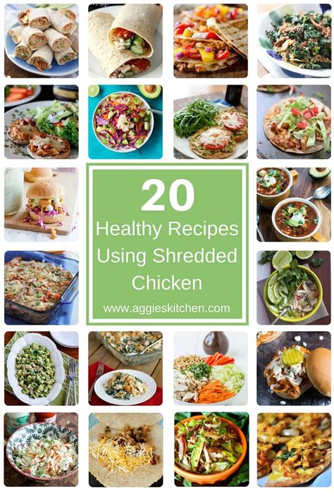 Healthy Shredded Chicken Recipes - Aggie's Kitchen