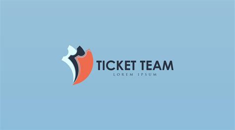 Ticket Logo Design Concept Vector 5295019 Vector Art at Vecteezy