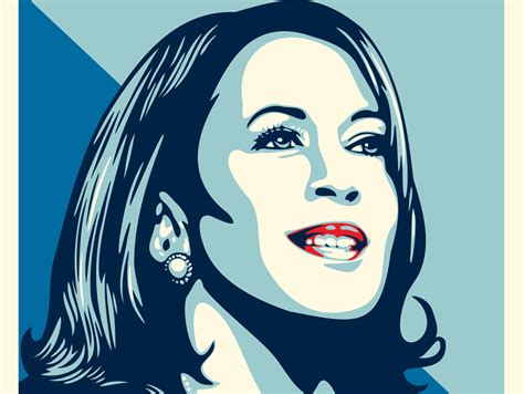 Kamala Harris Gets ‘Forward’ Poster From Obama ‘Hope’ Artist Shepard Fairey - DesignTAXI.com