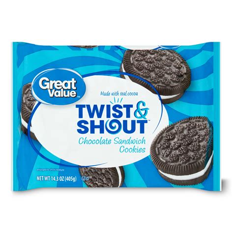 Great Value Twist & Shout Chocolate Sandwich Cookies, 14.3 oz – Walmart Inventory Checker ...