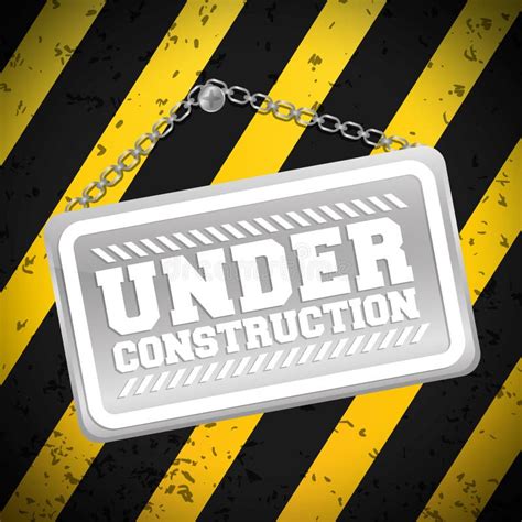 Under Construction Barrier Design Stock Vector - Illustration of black ...