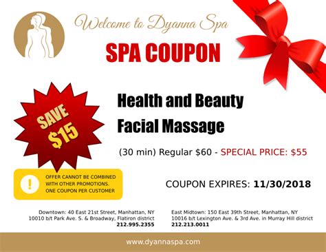 Spa Coupons