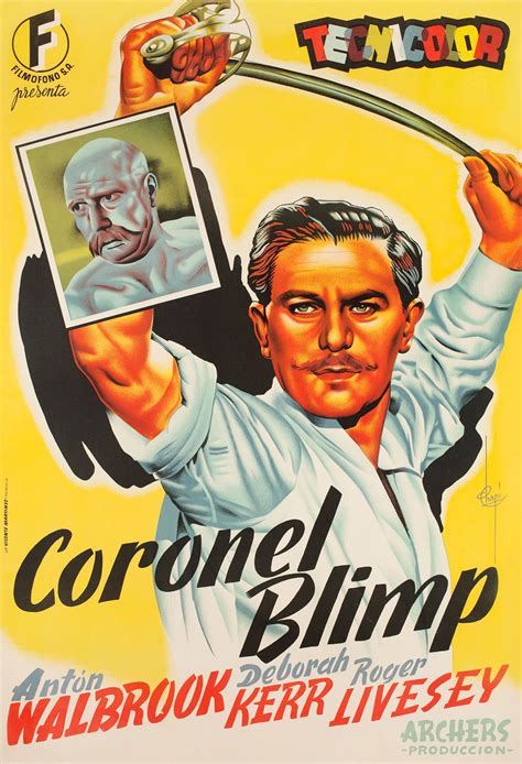 The Life and Death of Colonel Blimp 1945 Spanish B1 Poster ...