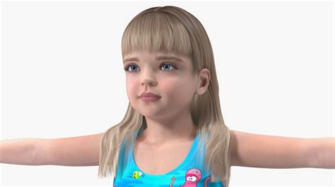 Child Girl Beach Style Rigged 3D Model $199 - .max - Free3D