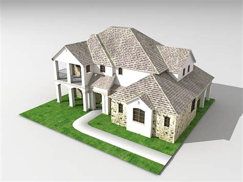 American house 3D model - Download Free 3D models