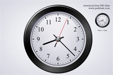 Realistic clock round icon psd | Free PSD File