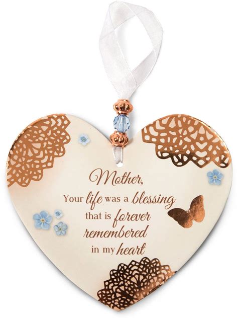 Remembrance Ornament - Loss of Mother | Remembering mother, Loss of mother, Hanging hearts