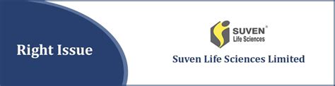 Suven Life Sciences Limited Rights Issue