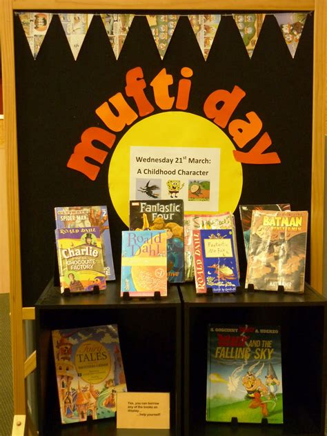 Library Displays: Mufti Day - Characters from Childhood