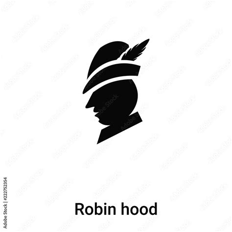 Robin hood icon vector isolated on white background, logo concept of ...