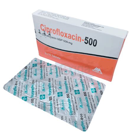 Ciprofloxacin 500 Tablet 500mg - medicine - Arogga - Online Pharmacy of ...