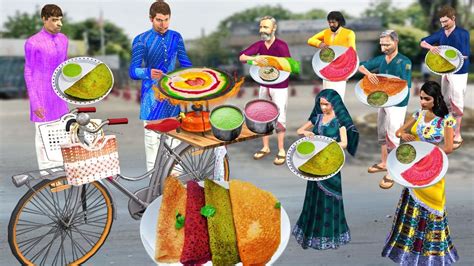 Indradhanush Dosa Wala Rainbow Colors Dosa Food Street Food Hindi ...