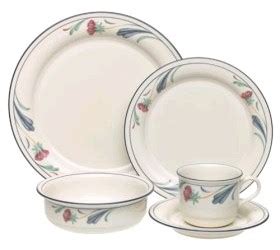 Discontinued Lenox Poppies on Blue Dinnerware