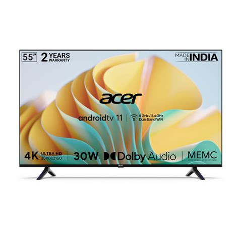 Acer 55″ UHD H Series 4K AR32AR2841HDFL Smart Android TV – (Andriod TV ...