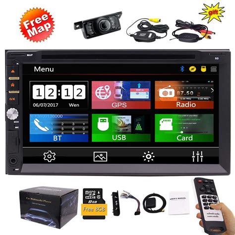 Wireless Backup Camera NEW Design Double Din Car Stereo DVD Player GPS Navigation Radio ...