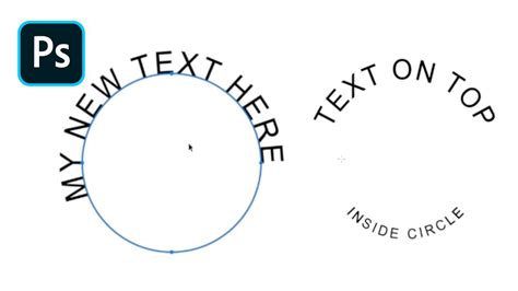How to Type Text in Circle in Photoshop! - YouTube
