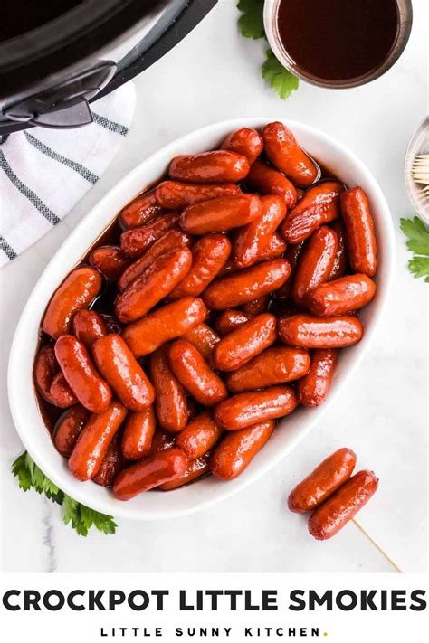 These easy 3-ingredient little smokies are cocktail sausages cooked in a sweet and tangy ...