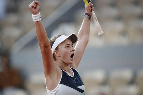 Tennis: Krejcikova overcomes wrong call on match point to reach French Open final | The Straits ...