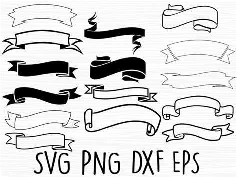 Ribbon Svg Banner Svg Ribbon Banner Svg Label Svg Scroll - Etsy UK