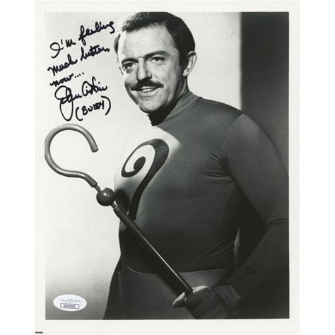 John Astin Signed "Batman" 8x10 Photo Inscribed "I'm Feeling Much Better Now...." & "Buddy" (JSA ...