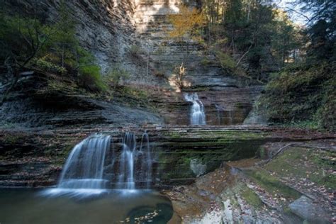 Hiking the Gorge Trail at Buttermilk Falls State Park in Ithaca ...