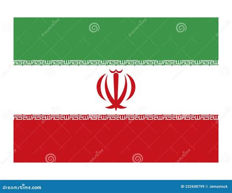 Iran country flag stock vector. Illustration of isolated - 232608799