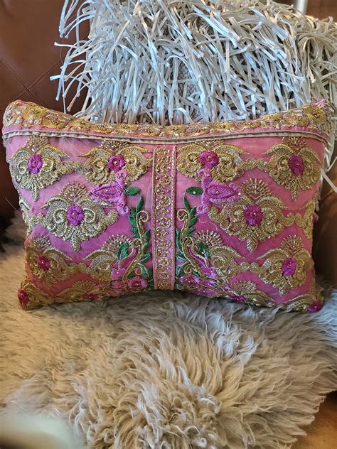 decorative pillow, bohemian pillow, boho decor, bohemian style, glam ...