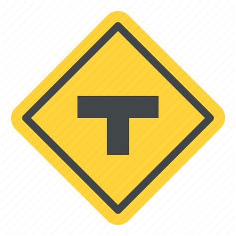 T, junction, road, sign, traffic, label icon - Download on Iconfinder