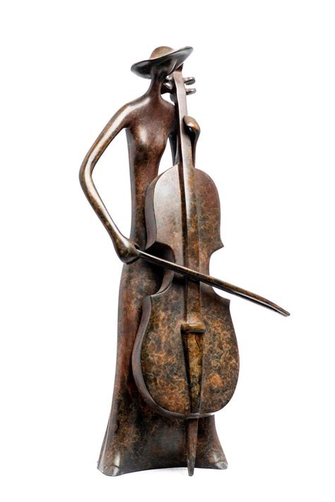 Ruth Bloch - Ruth Bloch, Cellist, Musician woman, cello, bronze sculpture at 1stDibs