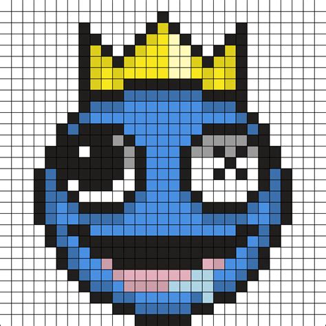 Rainbow Friends Blue Hama Beads Design Perler Bead Patterns Beading ...