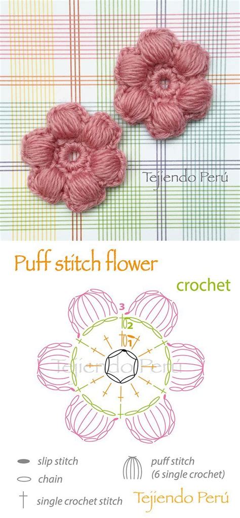 How To Crochet A Puff Flower