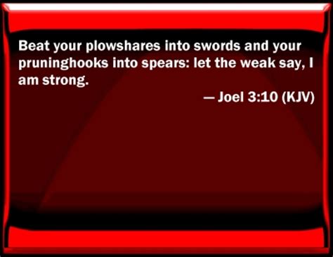 Bible Verse Powerpoint Slides for Joel 3:10